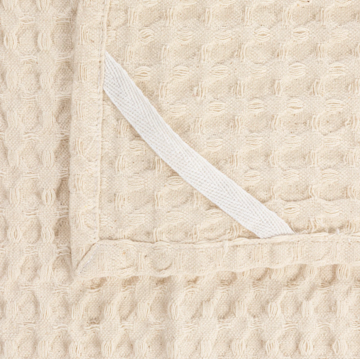 Stonewashed Cotton Waffle Weave Kitchen Towel