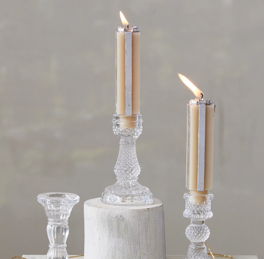 Pressed Glass Taper Holder - 13 Hub Lane   |  