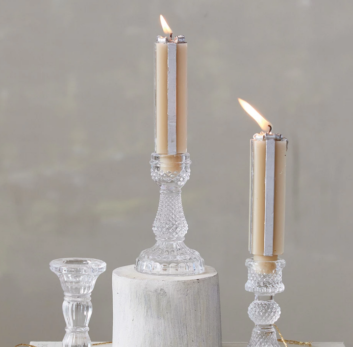 Pressed Glass Taper Holder - 13 Hub Lane   |  