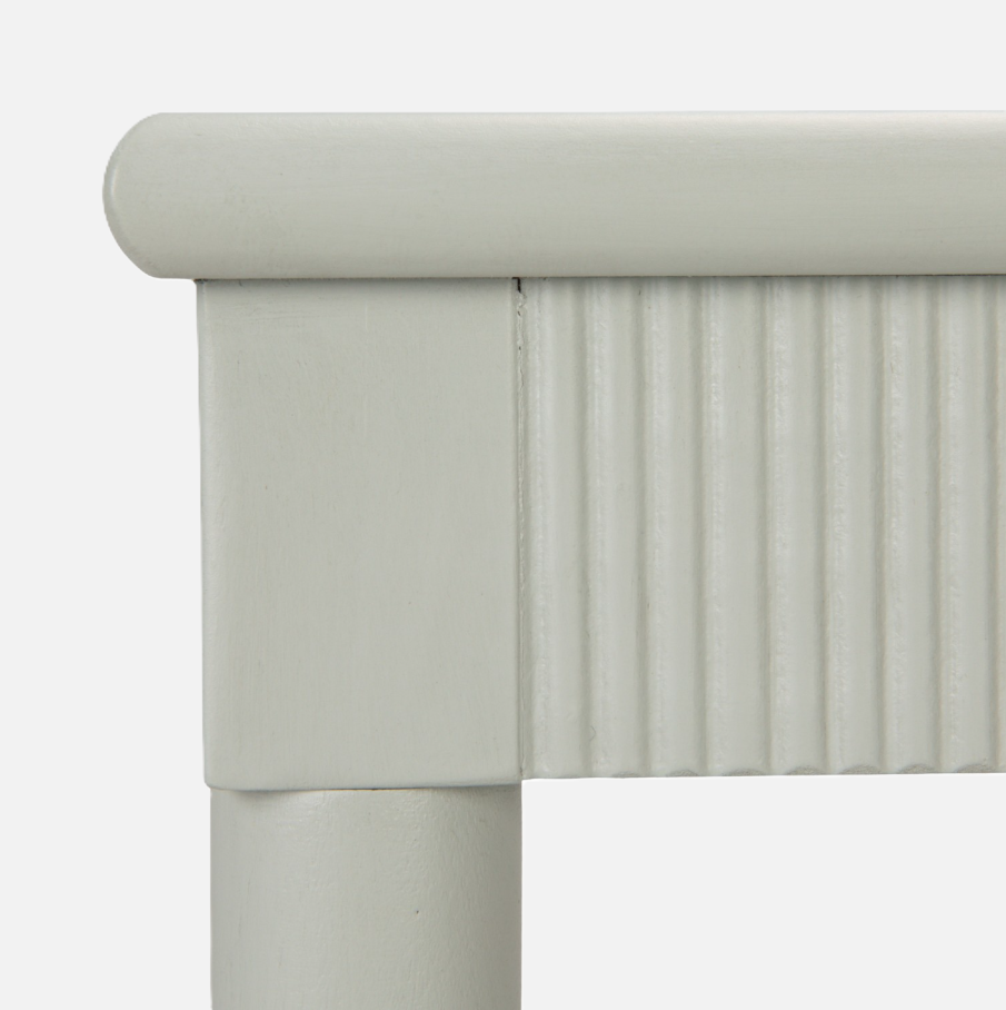 2-Tier Bar Cart w/ Gold Finish, Casters & Fluted Edge - 13 Hub Lane   |  