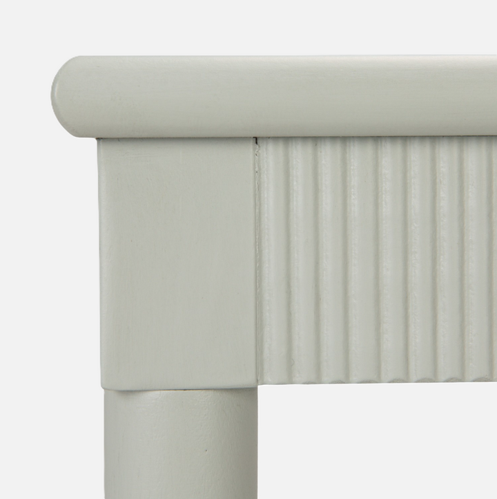 2-Tier Bar Cart w/ Gold Finish, Casters & Fluted Edge - 13 Hub Lane   |  