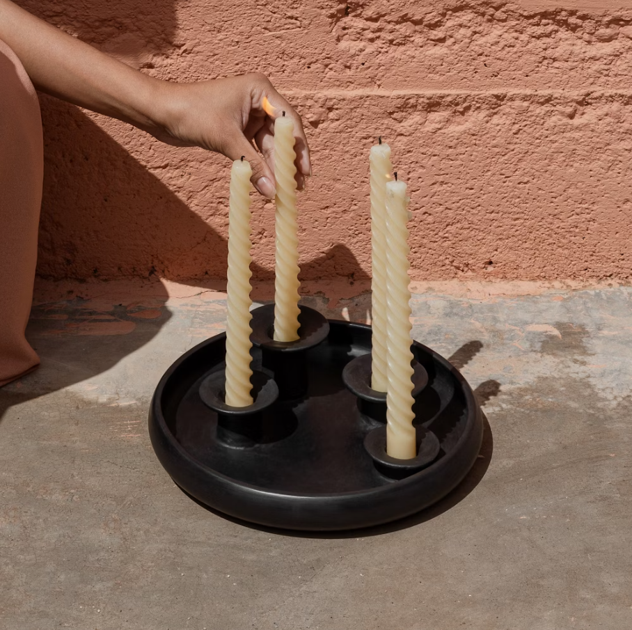 Nour Tadelakt Candlestick Holder - Thumbnail 5