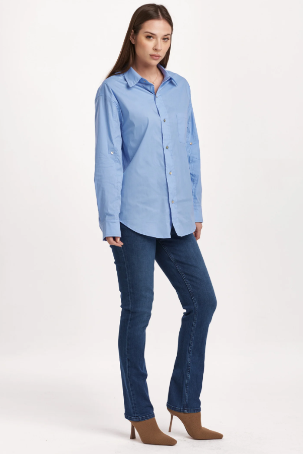 Lola Shirt Solid Blue