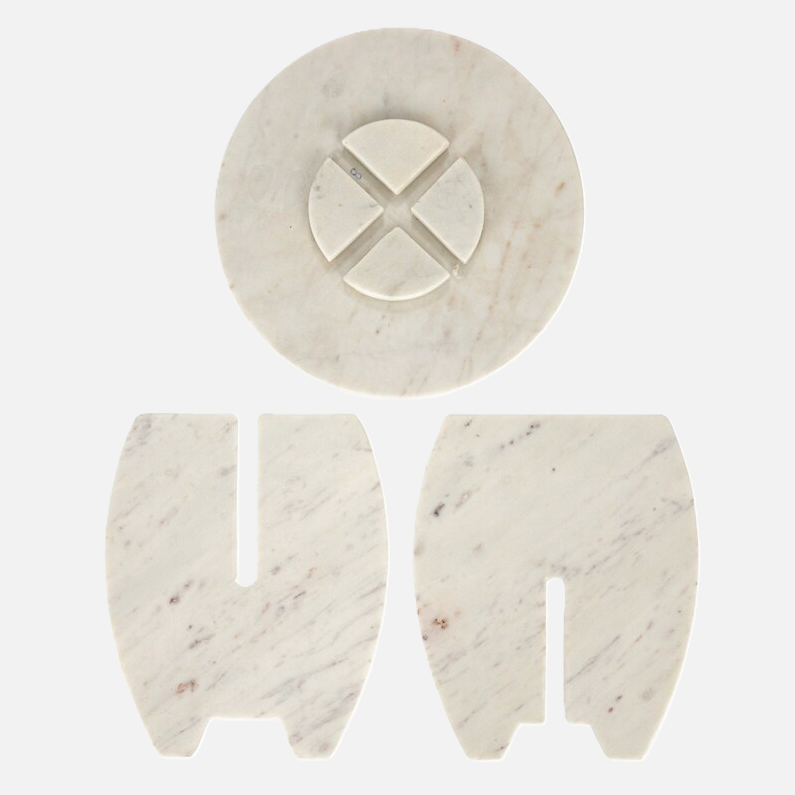 Marble Pedestal w/ Interlocking Base