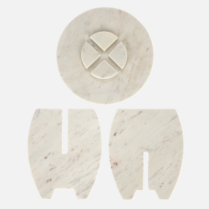Marble Pedestal w/ Interlocking Base
