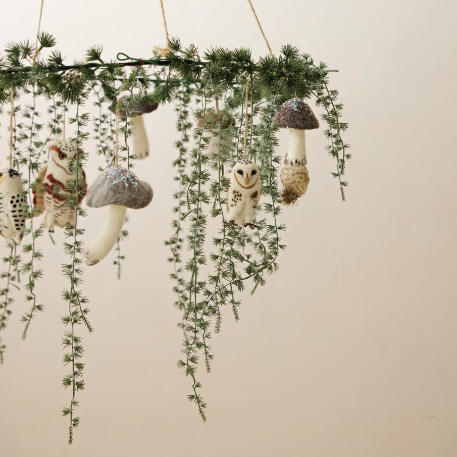 Hanging Faux Cedar Wreath