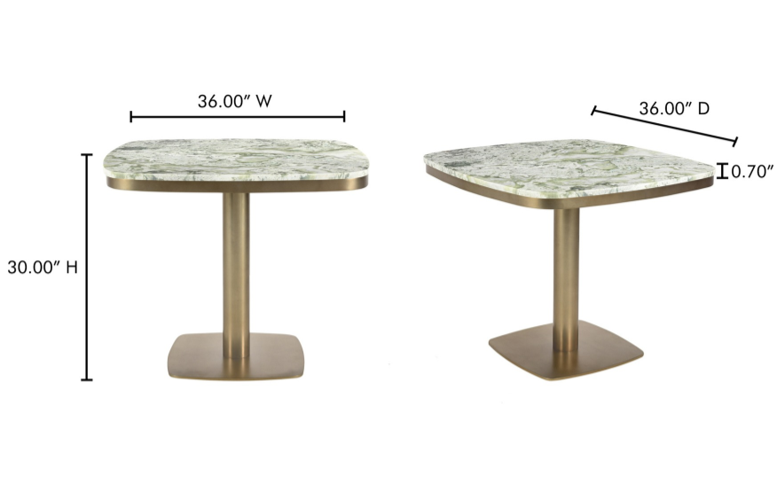13 Hub Lane Celeste Cafe Table - Thumbnail 4