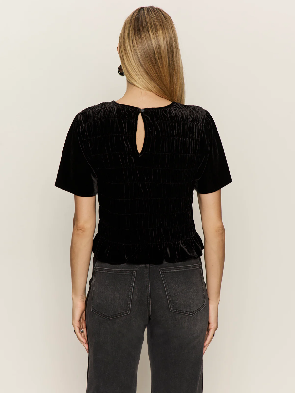 We Belong Together Velvet Top, Black