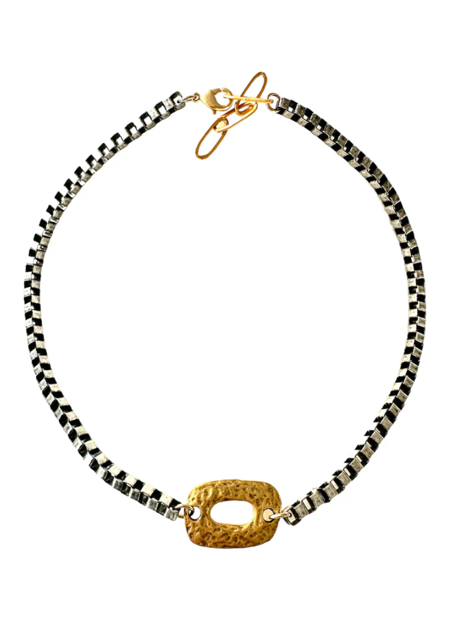 CV Designs Box Chain Link Necklace