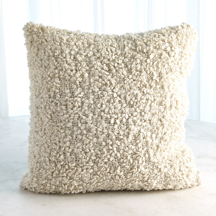 Textured Boucle Pillow, Natural