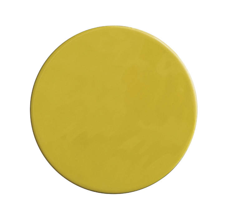 Enameled Aluminum Adjustable Table w/ Gold Electroplated Base