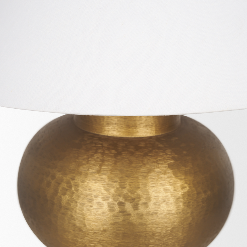 Salaah Table Lamp, Antique Gold - 13 Hub Lane   |  Metal Table Lamps