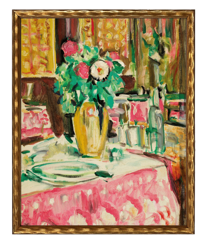 Still Life with Roses in an Interior - 13 Hub Lane   |  Small Wall Art