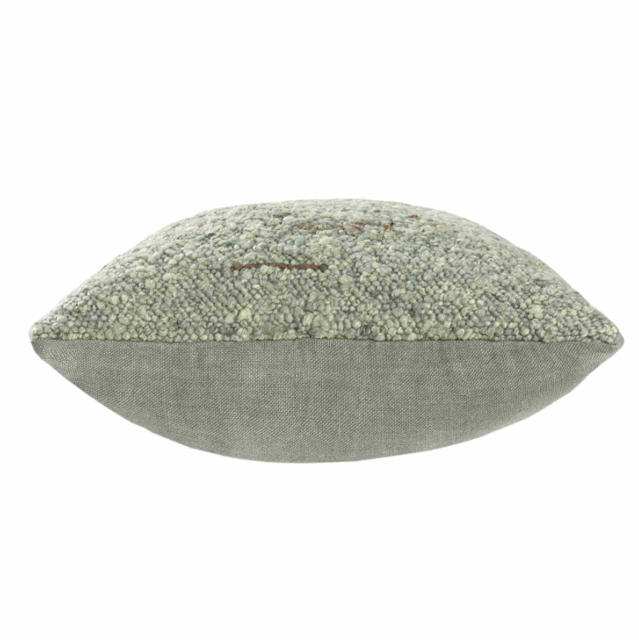 Green Boucle Pillow - Thumbnail 2