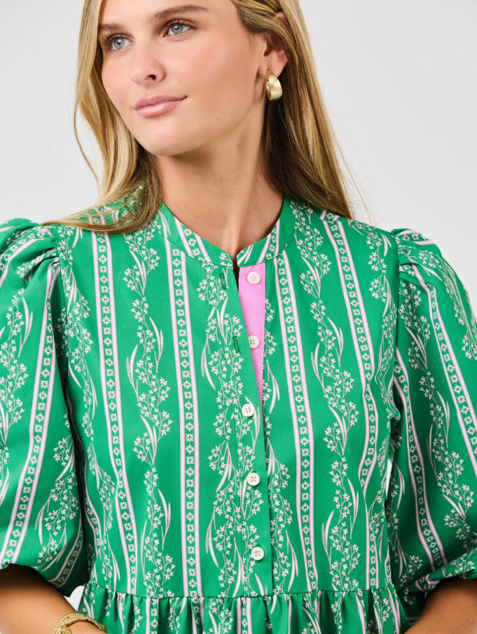 Riley Mini Dress, Garden Lace Green - 13 Hub Lane   |  Mini Dresses