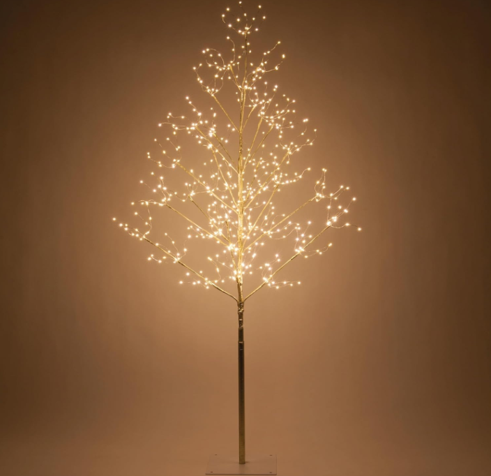 Gold Fairy Light Tree - 13 Hub Lane   |  Christmas Trees