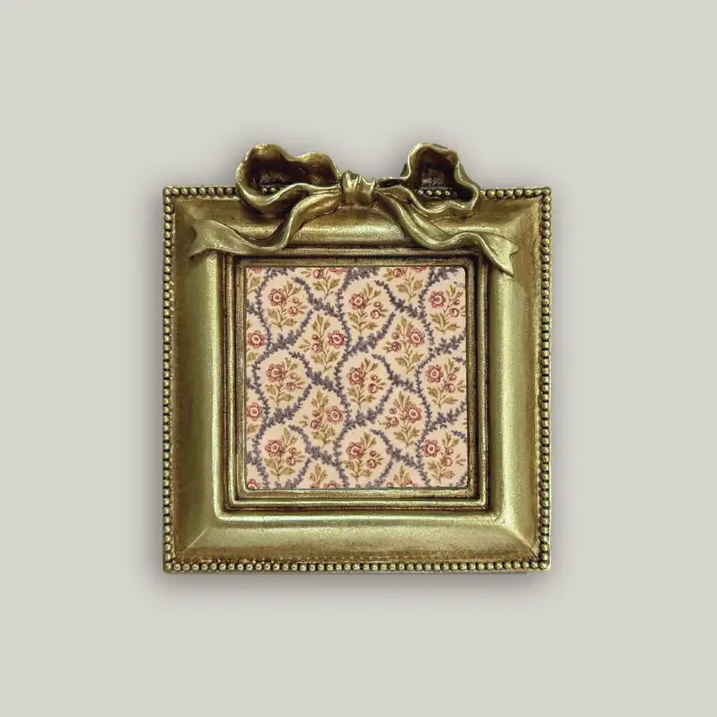 Square Bow Photo Frame - 13 Hub Lane   |  Gold Frames