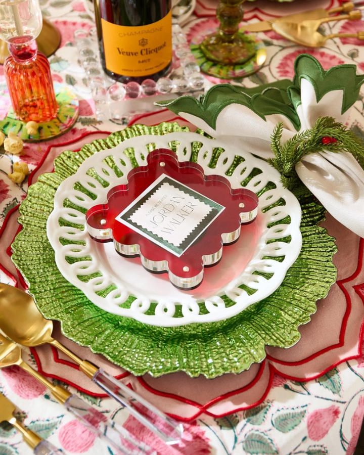 Mini Acrylic Frame, Red - 13 Hub Lane   |  Acrylic Frames