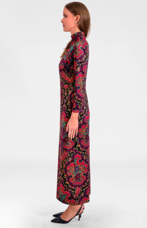 Scorching Hot Dress, Black Passion Paisley - 13 Hub Lane   |  Maxi Dresses