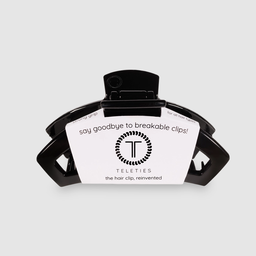 Open Hair Clip, Jet Black - 13 Hub Lane   |  Claw Clips