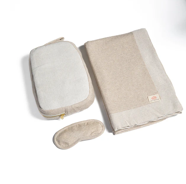 Pink Lemonade Travel Blanket and Eye Mask - Thumbnail 2