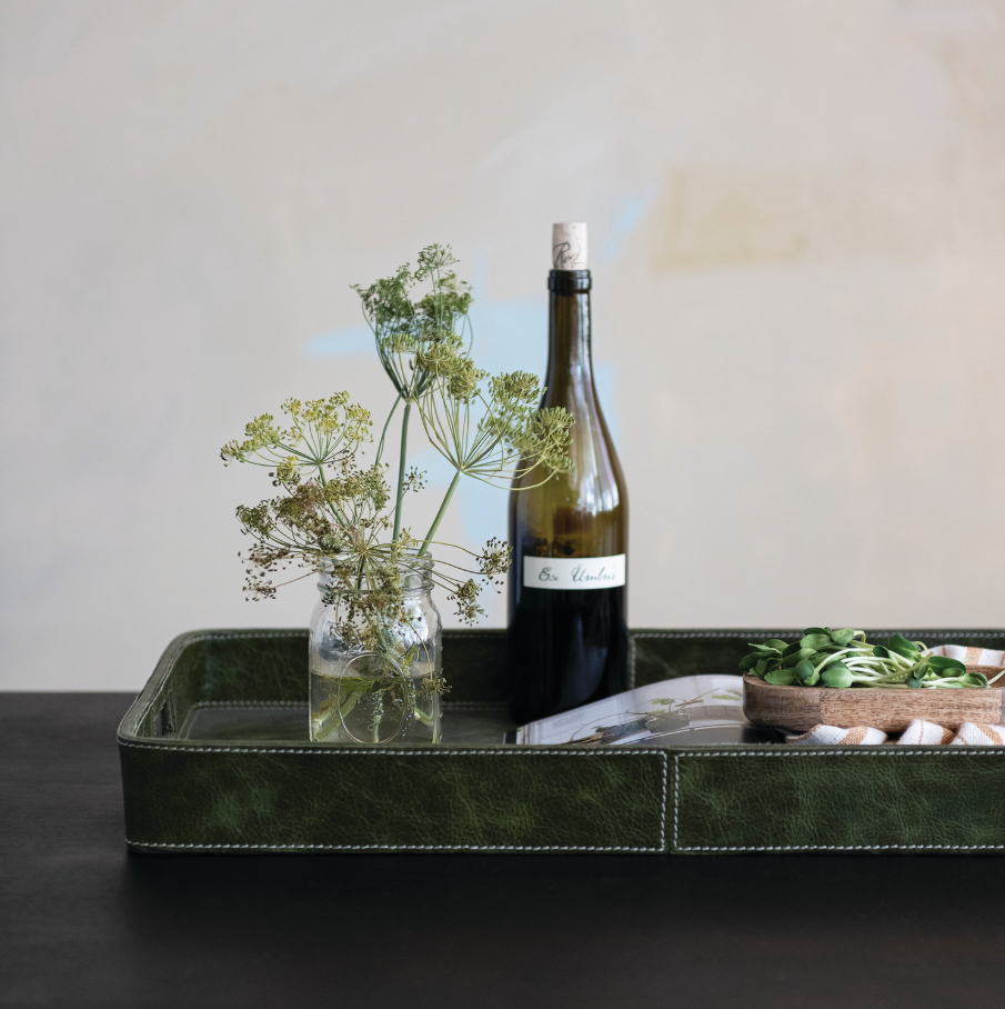 Decorative Leather Tray - 13 Hub Lane   |  