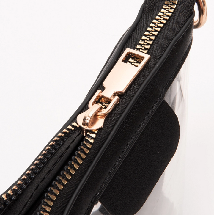 Transparent Crossbody Bag / Phone Bag, Red - 13 Hub Lane   |  Clear Crossbodies