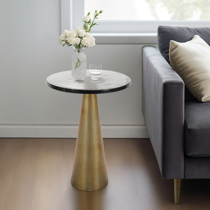 Henderson Pewter Accent Table