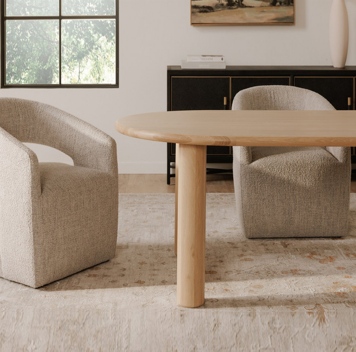 Barrow Rolling Dining Chair, Performance - 13 Hub Lane   |  Dining Chairs