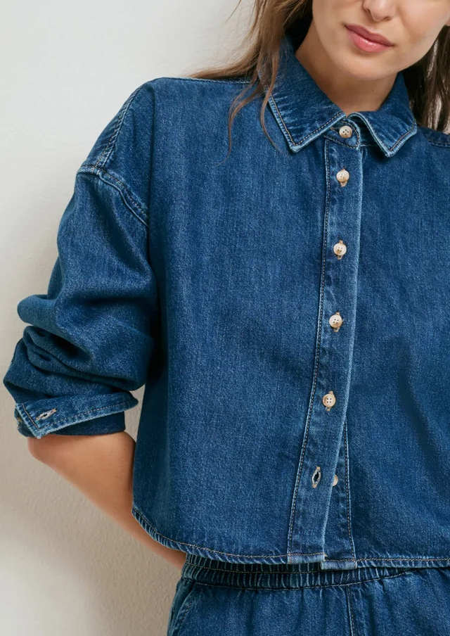 The Crop Ex-Boyfriend Shirt, Deerfield