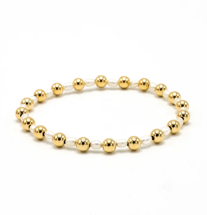 Montauk Pearl Beaded Bracelet - 5mm - 13 Hub Lane   |  Beaded Bracelets