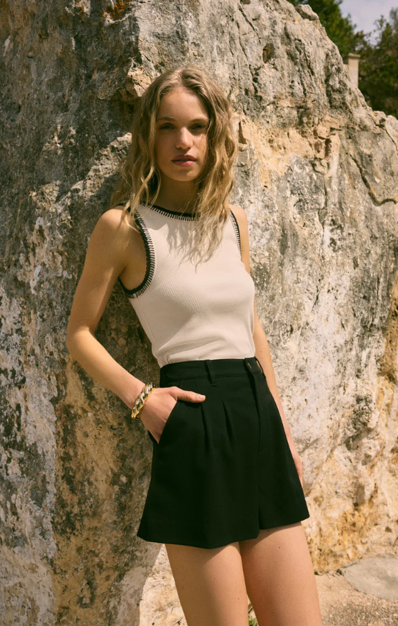 Dimitri Twill Short, Black - 13 Hub Lane   |  Relaxed Fit Shorts