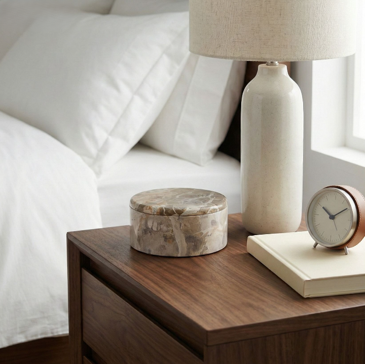 Haven Bergamot & Clary Sage Marble Candle