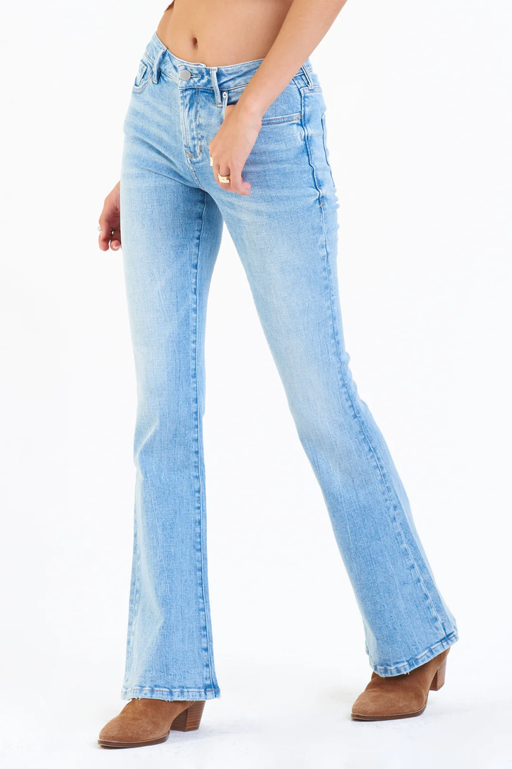 ROSA HIGH RISE FLARE JEANS, PORTMORE