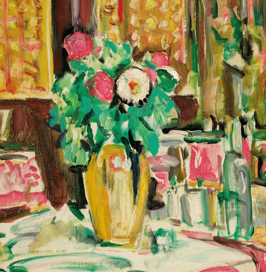 Still Life with Roses in an Interior - 13 Hub Lane   |  Small Wall Art