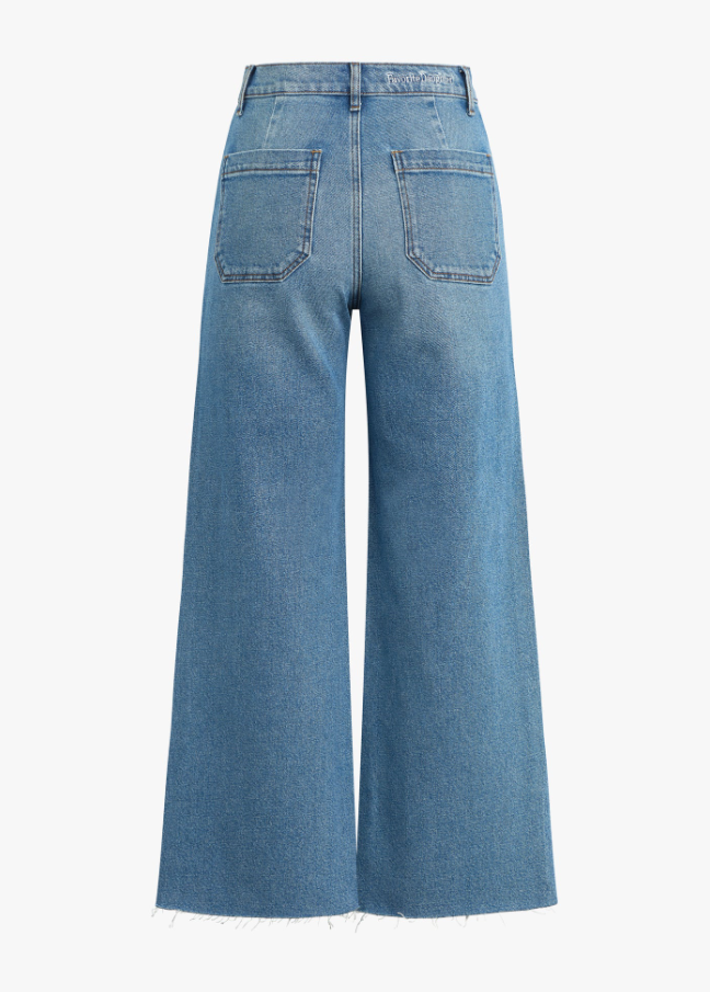 The Mischa Shortie Super High Rise Wide Ankle Jeans, Rio - 13 Hub Lane   |  Wide Leg Sweats