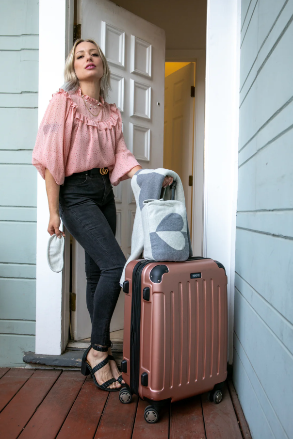 Travel Blanket Dual Hearty Heart Organic - 13 Hub Lane   |  Travel Blankets