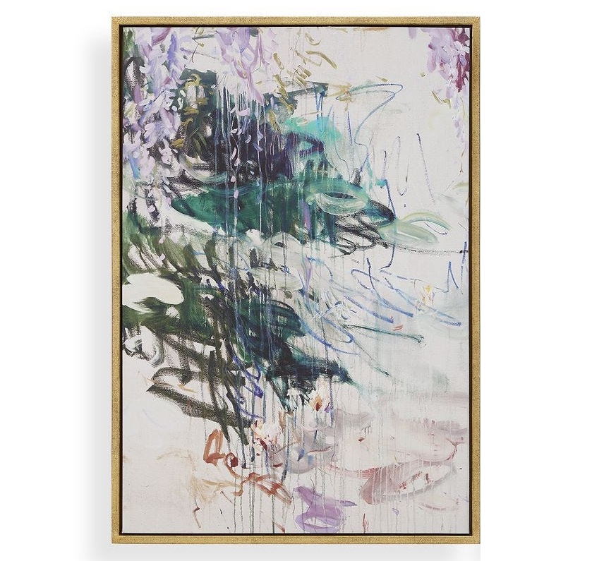 Wisteria Pond Framed Canvas