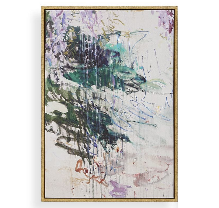 Wisteria Pond Framed Canvas