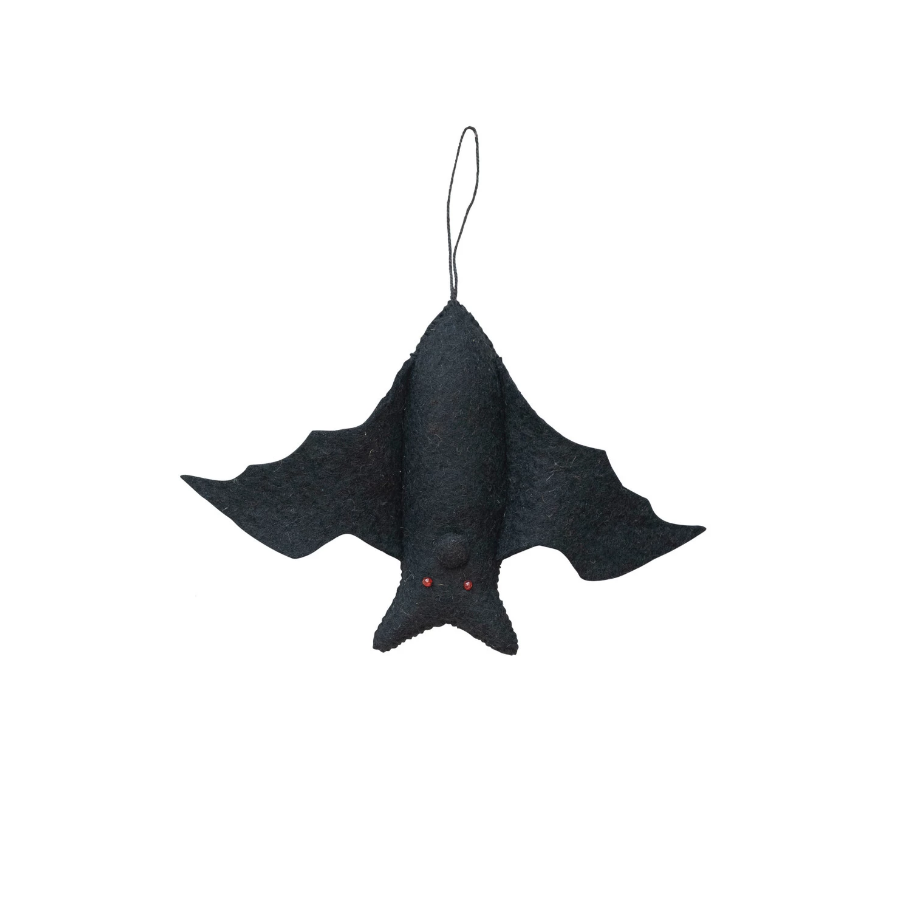Handmade Wool Felt Bat Ornament - Thumbnail 3