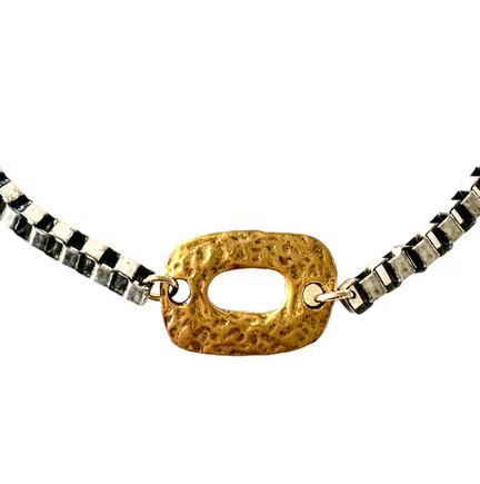 CV Designs Box Chain Link Necklace