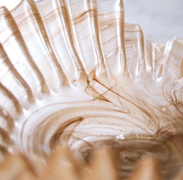 Pleated Glass Bowl - 13 Hub Lane   |  Glass Bowls