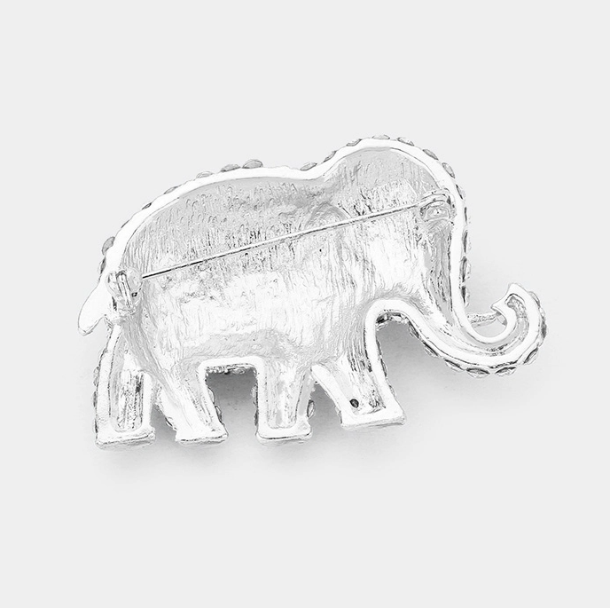 Pave Elephant Brooch - 13 Hub Lane   |  Brooches