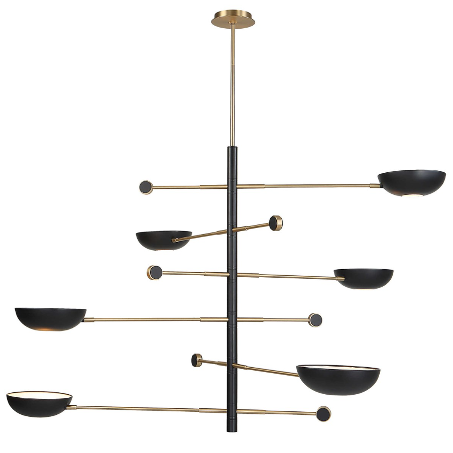 Swinger 6-Light Pendant, Black