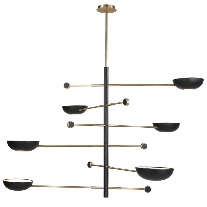 Swinger 6-Light Pendant, Black