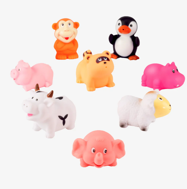 Animal Party Squirtie Bath Toys - 13 Hub Lane   |  Bath Toys
