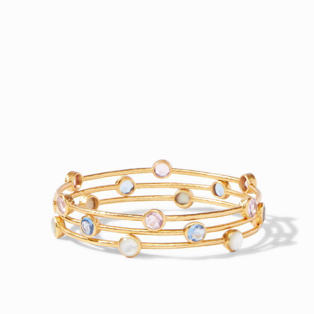 Julie Vos Milano Gold Bangle Rose