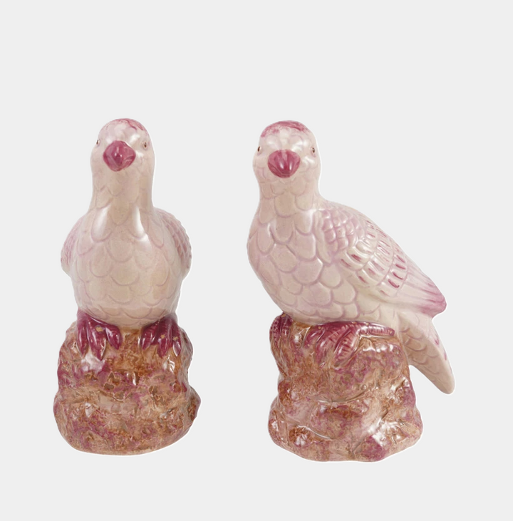 Hand-Painted Stoneware Bird