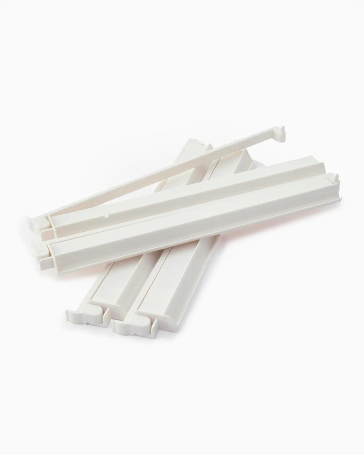Acrylic Rack & Pusher Set, White