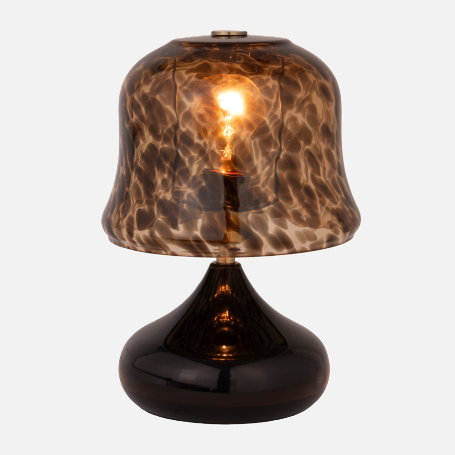 Hand-Blown Tortoise Glass Table Lamp